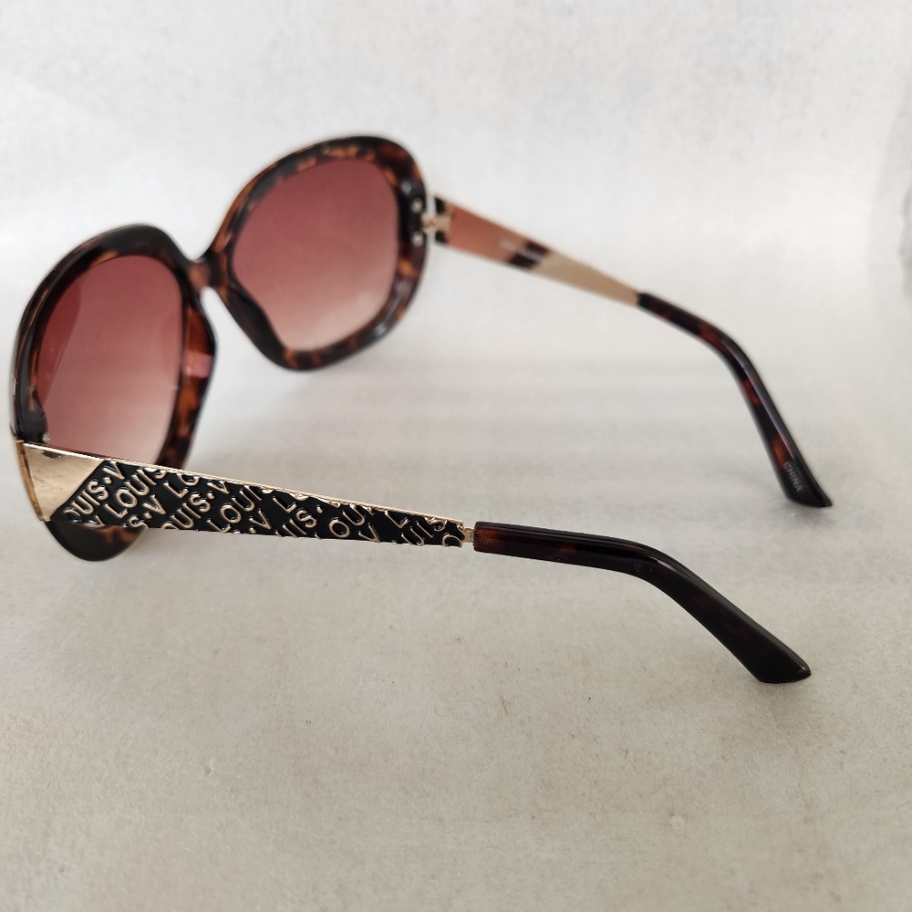 Louis Valentin Women's Sunglasses Large Tortoise Round Frame 8810LO.